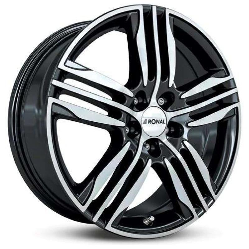 Janta aliaj Ronal R57 7.5x18 5x100 ET45 BF - Schwarz-Frontkopiert