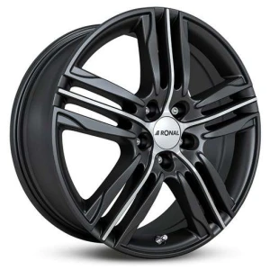 Janta aliaj Ronal R57 7.5x18 5x105 ET42 MBF - Mattschwarz-Frontkopiert