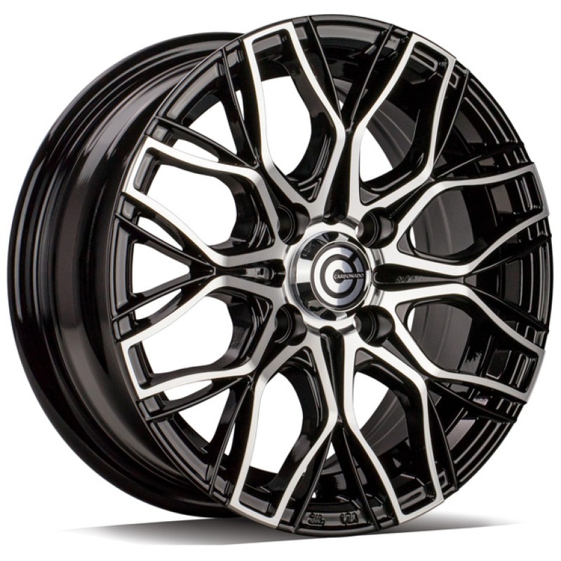 Janta aliaj Carbonado Trailer 5.5x13 4x100 ET30 BFP - Black Front Polished