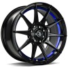 Janta aliaj seventy9 SCF-F 7.0x15 4x100 ET35 BGBIL - Black Glossy Blue Inner Lip