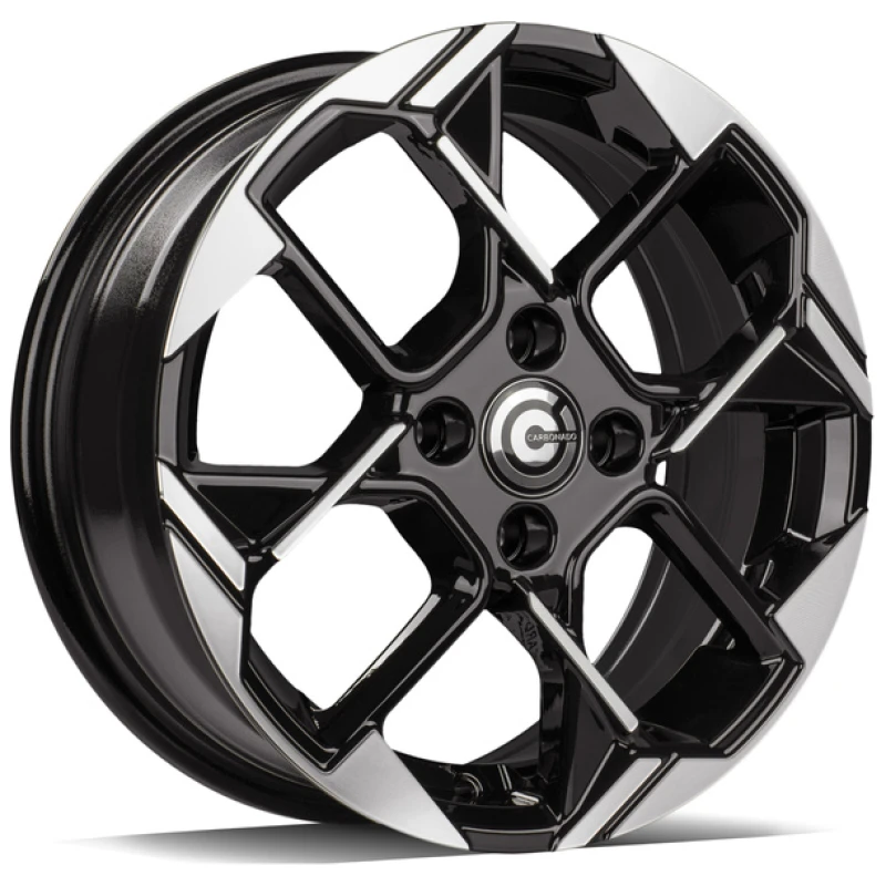 Janta aliaj Carbonado Zombie 6.0x15 4x100 ET40 BFP - Black Front Polished