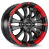 Janta aliaj Ronal R59 6.0x15 4x108 ET40 MCR - Jetblack-Matt-Red Rim