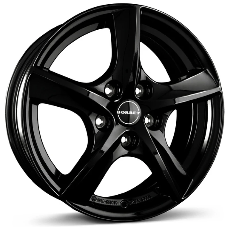 Janta aliaj Borbet TL 5.5x15 5x100 ET38 BG - Black Glossy