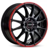 Janta aliaj Ronal R54 7.0x16 4x100 ET38 MCR - Jetblack-Red Rim