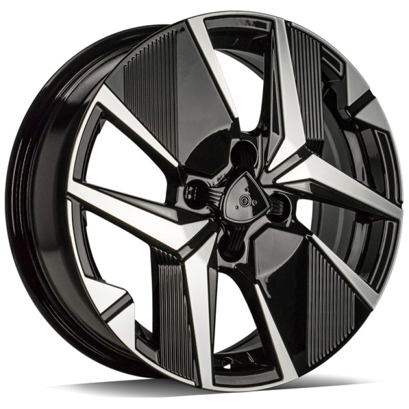 Janta aliaj Carbonado LOIRE 6.5x16 4x108 ET32 BFP - Black Front Polished