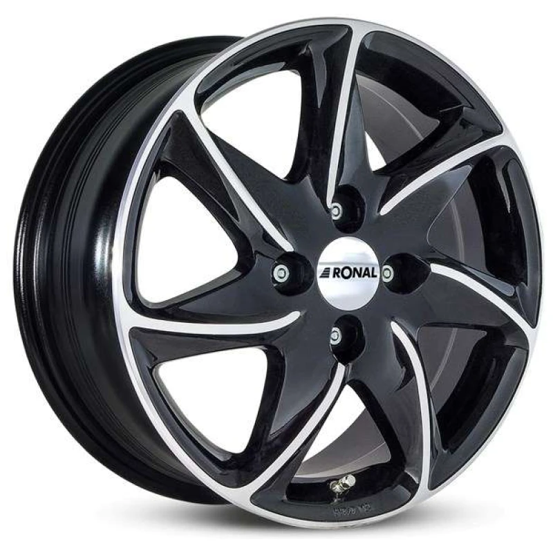 Janta aliaj Ronal R51 7.0x16 4x108 ET25 JB - Jetblack-Frontkopiert