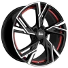 Janta aliaj MAM Leichtmetallräder RS5 7.0x16 5x100 ET38 BFPRI -  Black Front Polished Red Inside