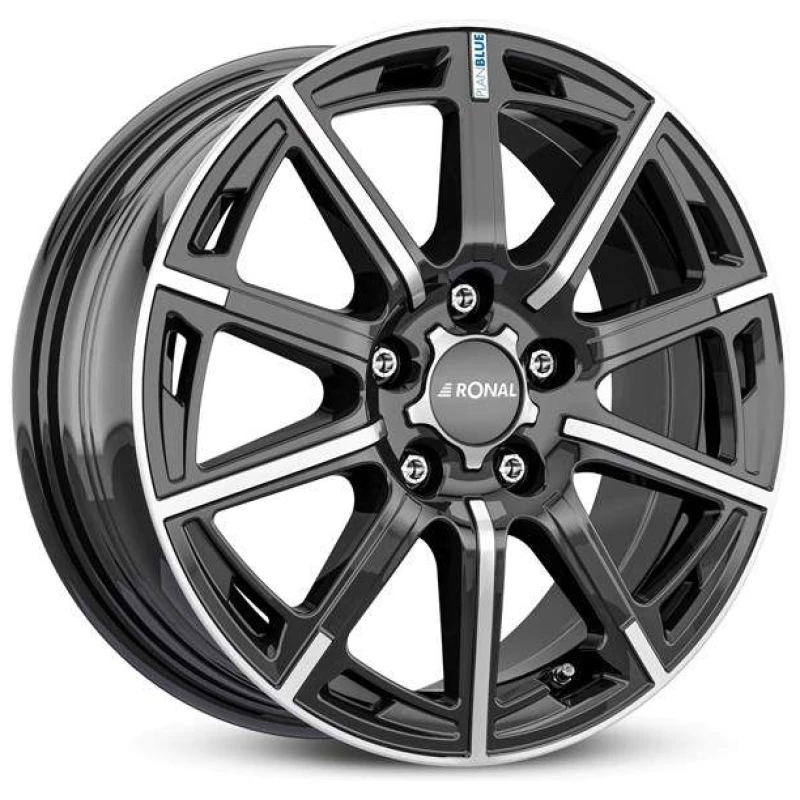 Janta aliaj Ronal R60 6.5x16 5x105 ET39 JBF - Jetblack-Frontkopiert