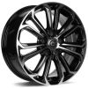 Janta aliaj Carbonado Panther 6.5x16 5x108 ET45 BFP - Black Front Polished