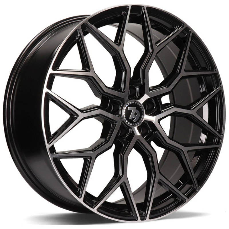Janta aliaj seventy9 SV-K 7.0x17 5x100 ET40 BFP - Black Front Polished