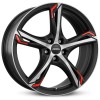 Janta aliaj Ronal R62 red 7.5x17 5x110 ET33 JBFR - Jetblack-Matt-Frontkopiert