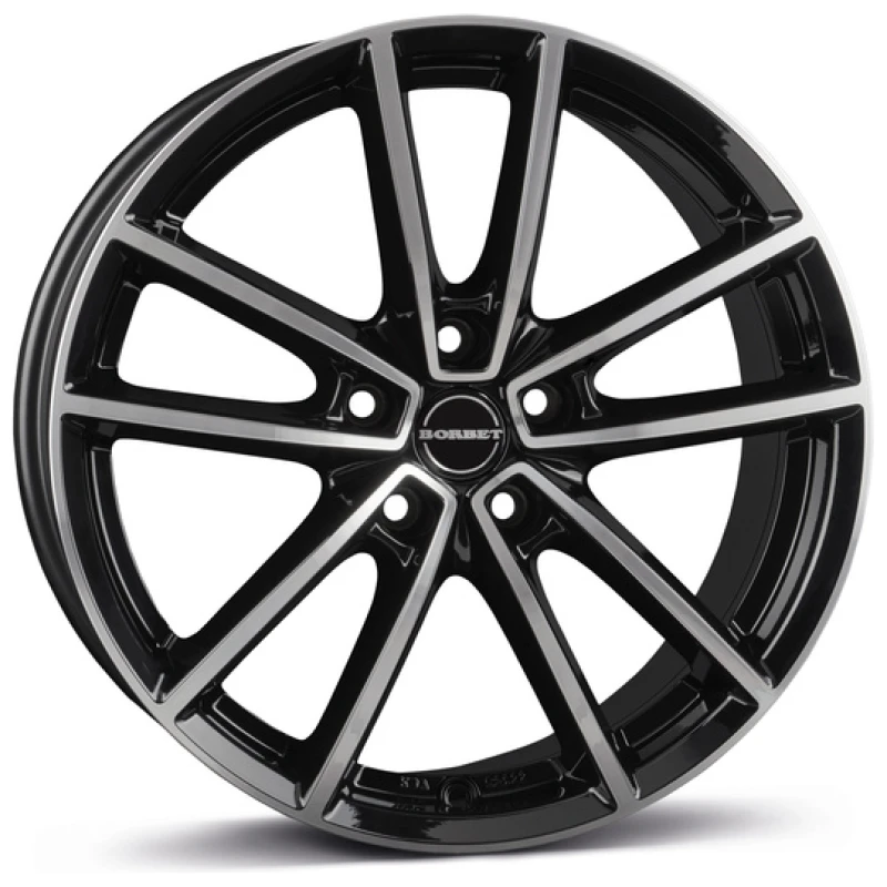 Janta aliaj Borbet W 7.0x17 5x112 ET43 BPG - Black polished glossy