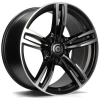 Janta aliaj Carbonado Diamond 8.0x17 5x120 ET33 MBFP - Matt Black Front Polished