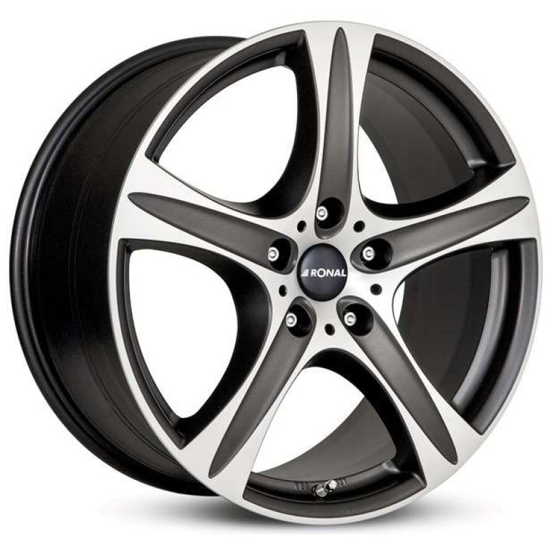 Janta aliaj Ronal R55 7.5x17 5x120 ET45 MBF - Mattschwarz-Frontkopiert