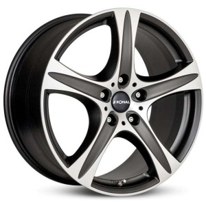 Janta aliaj Ronal R55 7.5x17 5x120 ET55 MBF - Mattschwarz-Frontkopiert