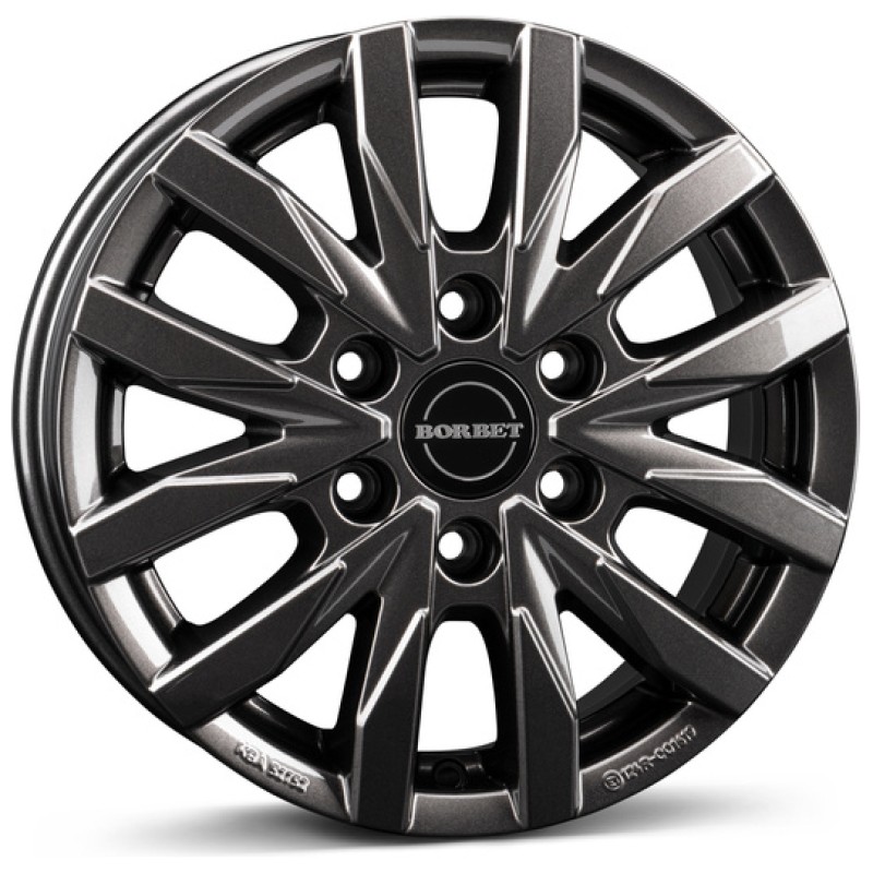 Janta aliaj Borbet CW6 6.5x17 6x130 ET54 MAGP - Mistral anthracite glossy polished