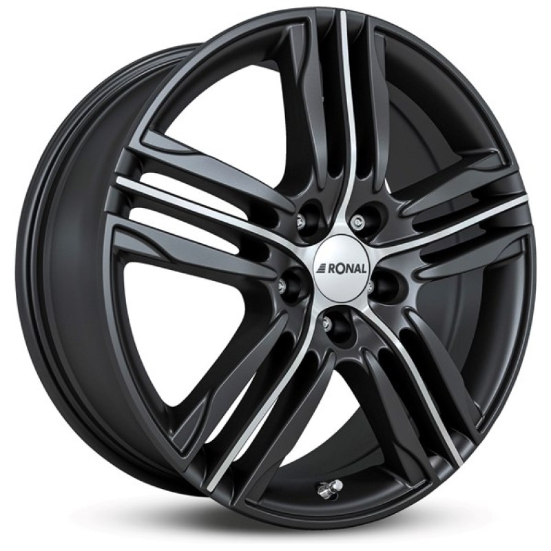 Janta aliaj Ronal R57 7.5x18 4x100 ET44 MBF - Mattschwarz-Frontkopiert