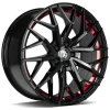 Janta aliaj seventy9 SV-C 8.0x18 5x100 ET40 BGRIL- Black Glossy Red Inner Lip