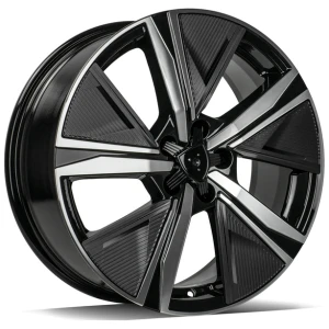 Janta aliaj Carbonado Musketeer 7.5x18 5x108 ET44 BFP - Black Front Polished