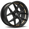 Janta aliaj seventy9 SCF-B 8.0x18 5x112 ET35 BGGIL - Black Matt Gold Inner Lip