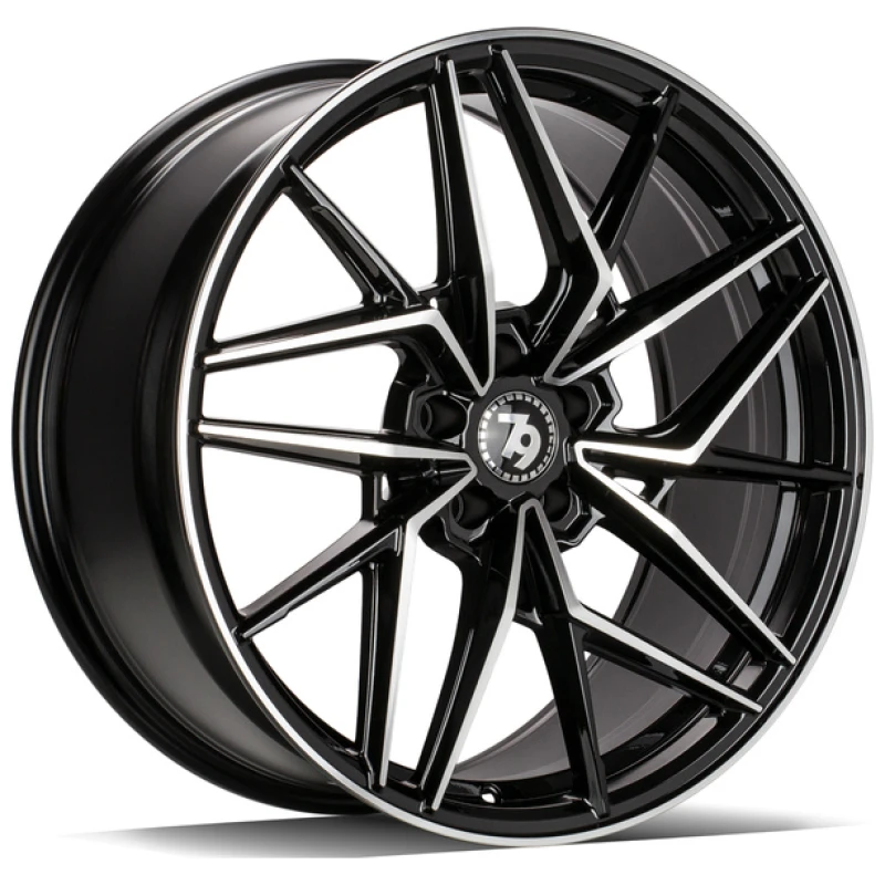 Janta aliaj seventy9 SCF-I 8.0x18 5x112 ET35 BFP - Black Front Polished