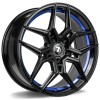 Janta aliaj seventy9 SV-B 8.0x18 5x112 ET35 BGBIL - Black Glossy Blue Inner Lip