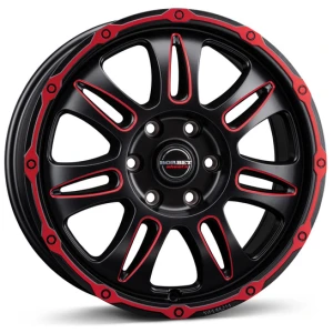 Janta aliaj Borbet CW8 8.0x18 5x118 ET50 RRWPM - red rim window polished matt