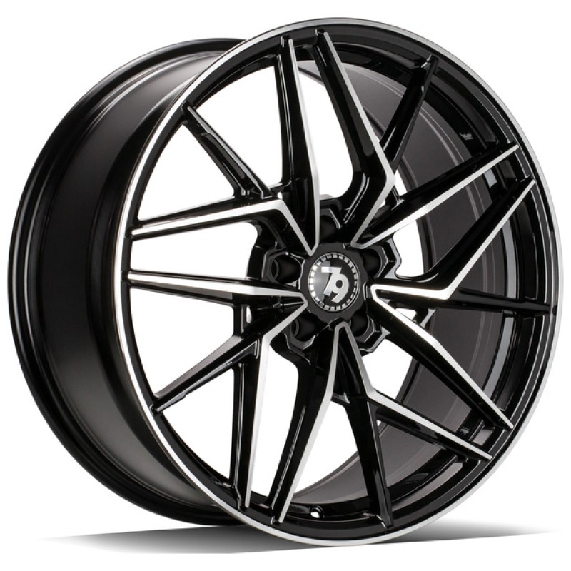 Janta aliaj seventy9 SCF-I 8.0x18 5x120 ET30 BFP - Black Front Polished
