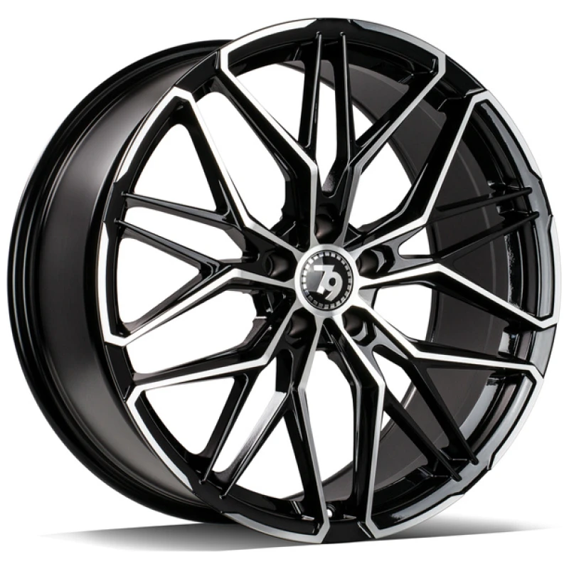 Janta aliaj seventy9 SCF-J 8.0x18 5x120 ET30 BFP - Black Front Polished