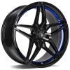 Janta aliaj seventy9 SV-A 8.0x18 5x120 ET30 BGBIL - Black Glossy Blue Inner Lip