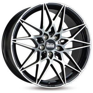 Janta aliaj MAM Leichtmetallräder B2 8.0x18 5x120 ET35 BFP - Black Front Polish