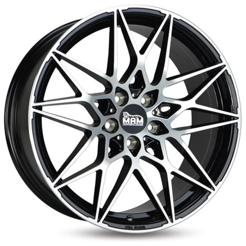 Janta aliaj MAM Leichtmetallräder B2 8.0x18 5x120 ET35 BFP - Black Front Polish