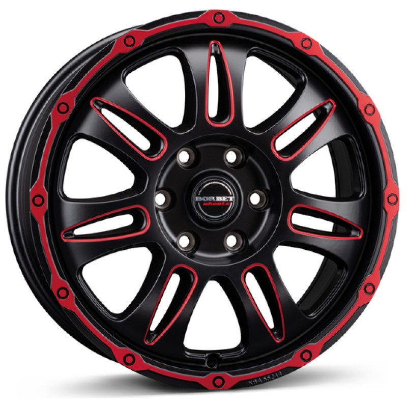Janta aliaj Borbet CW8 8.0x18 5x130 ET50 RRWPM - red rim window polished matt