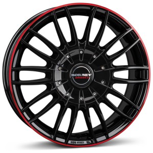Janta aliaj Borbet CW3 7.5x18 6x120 ET45 BGRR - black glossy red ring