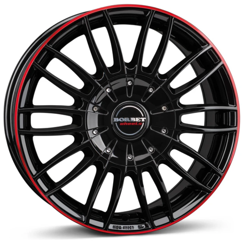 Janta aliaj Borbet CW3 7.5x18 6x120 ET45 BGRR - black glossy red ring