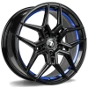 Janta aliaj seventy9 SV-B 9.5x19 5x112 ET38 BGBIL - Black Glossy Blue Inner Lip