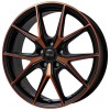 Janta aliaj Brock B40 8.0x19 5x112 ET40 BOM - Black Orange Matt