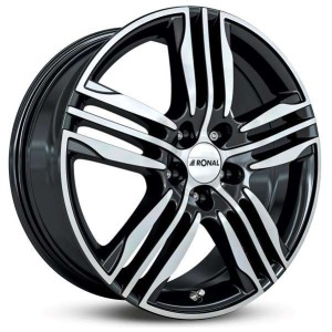 Janta aliaj Ronal R57 7.5x19 5x112 ET40 BF - Schwarz-Frontkopiert