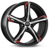Janta aliaj Ronal R62 red 8.0x19 5x112 ET25 JBFR - Jetblack-Matt-Frontkopiert
