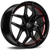 Janta aliaj seventy9 SV-B 8.5x19 5x120 ET33 BGRIL- Black Glossy Red Inner Lip