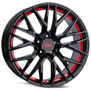 Janta aliaj MAM Leichtmetallräder RS4 8.5x20 5x108 ET45 BPRI -  Black Painted Red Inside