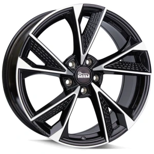 Janta aliaj MAM Leichtmetallräder RS6 8.5x20 5x108 ET40 BFP -  Black Front Polished