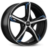 Janta aliaj Ronal R62 blue 8.5x20 5x110 ET35 JBFB - Jetblack-Matt-Frontkopiert