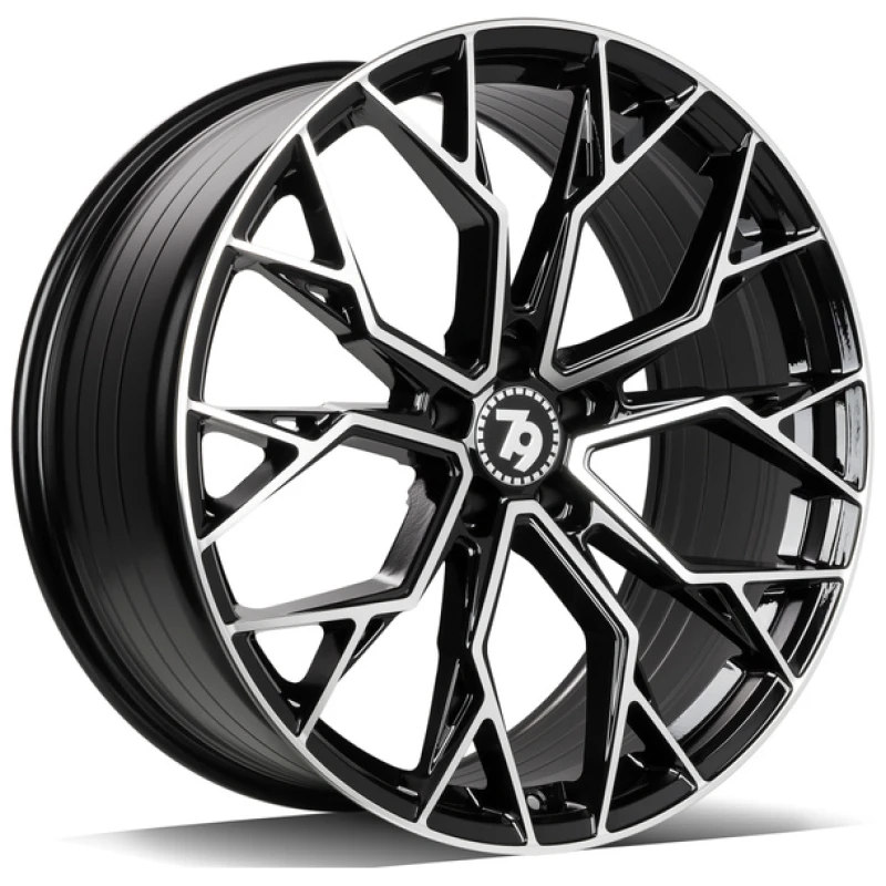Janta aliaj seventy9 SCF-H 9.0x20 5x112 ET30 BFP - Black Front Polished