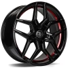 Janta aliaj seventy9 SV-B 8.5x20 5x112 ET30 BGRIL- Black Glossy Red Inner Lip