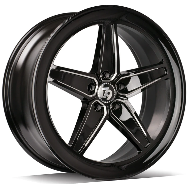 Janta aliaj seventy9 SV-Y 9.0x20 5x112 ET35 BGEP - Black Glossy Edges Polished