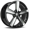 Janta aliaj Carbonado Blast 8.5x20 5x112 ET30 BFPEP - Black front polished edges polished