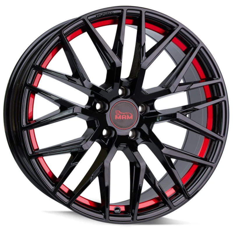 Janta aliaj MAM Leichtmetallräder RS4 8.5x20 5x112 ET30 BPRI -  Black Painted Red Inside