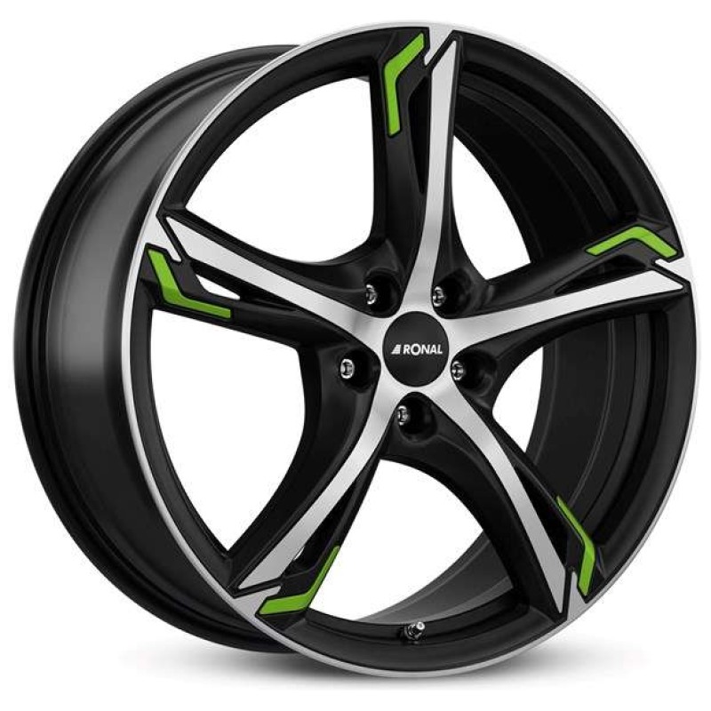 Janta aliaj Ronal R62 green 8.5x20 5x112 ET30 JBFG - Jetblack-Matt-Frontkopiert