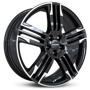 Janta aliaj Ronal R58 10.0x22 5x112 ET21 MCR - Jetblack-White Rim